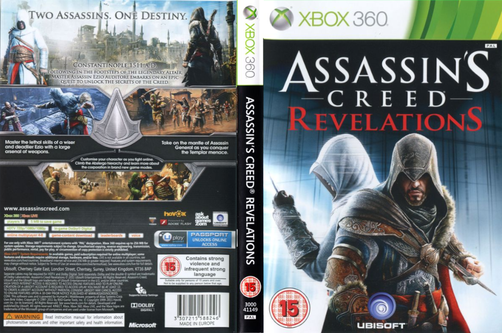 Assassin's Creed - Revelations — box-texture (UK)