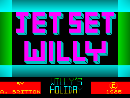 Jet Set Willy - Willy's Holiday — sstitle (WOR)