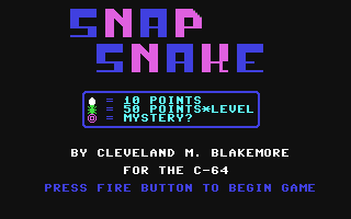 Snap Snake — sstitle (WOR)