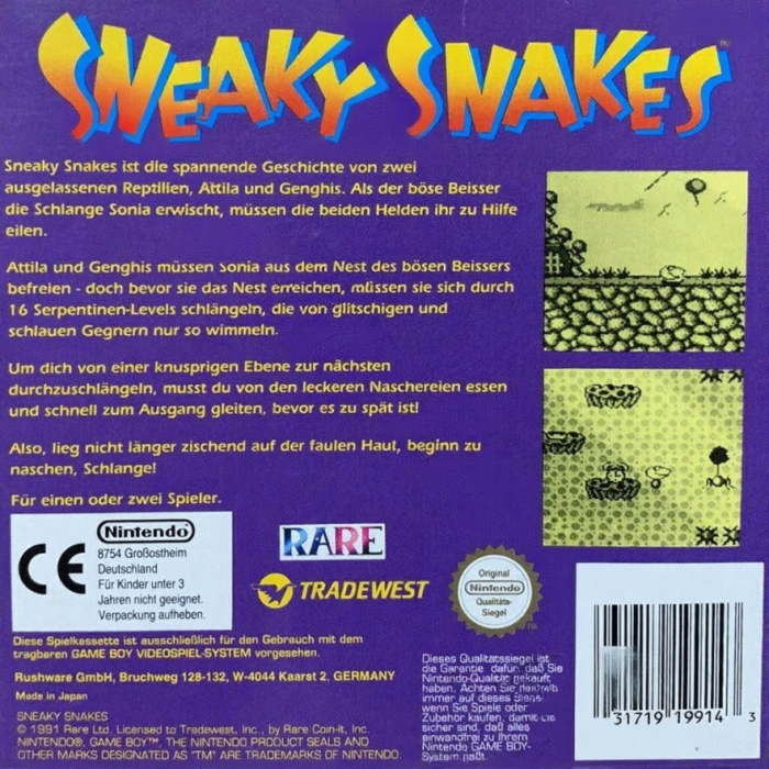 Sneaky Snakes — box-2D-back (DE)