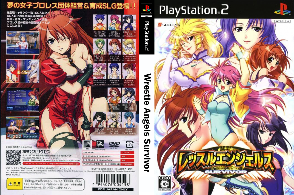 Wrestle Angels Survivor — box-texture (JP)