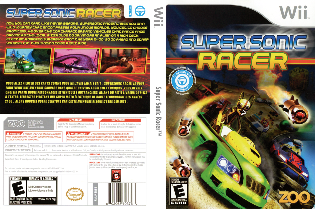 Super Sonic Racer — box-texture (US)
