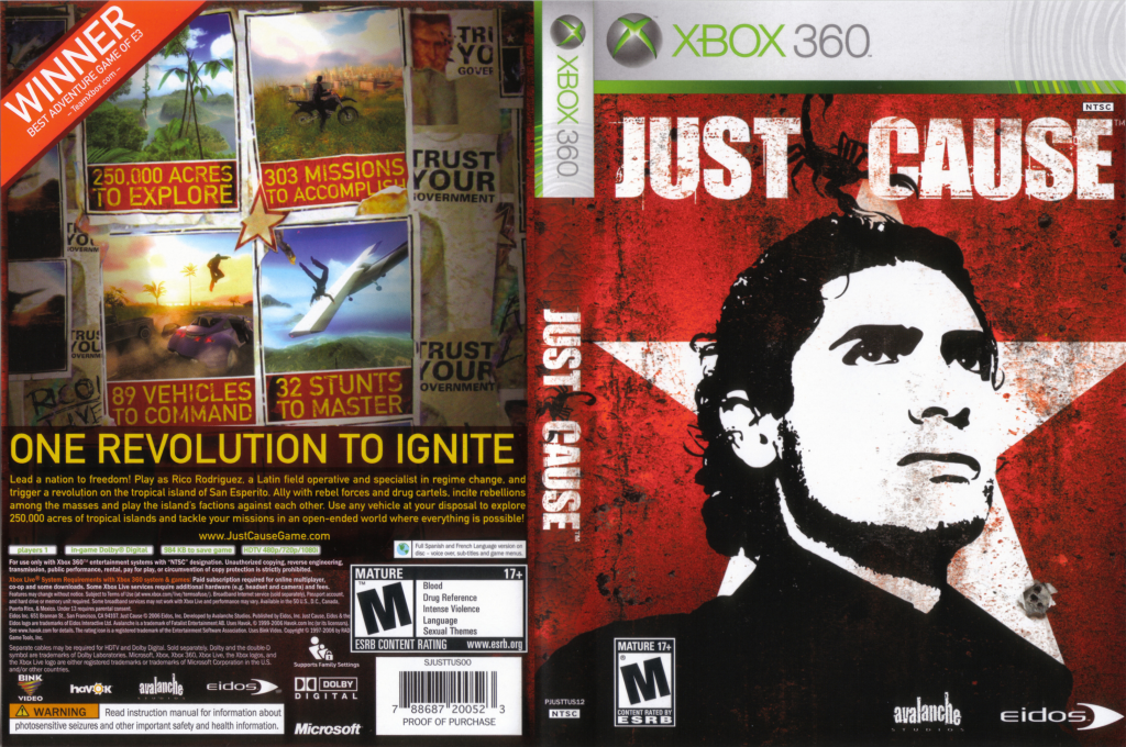 Just Cause - Viva Revolution — box-texture (US)