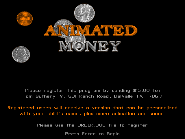 Animated Money box art