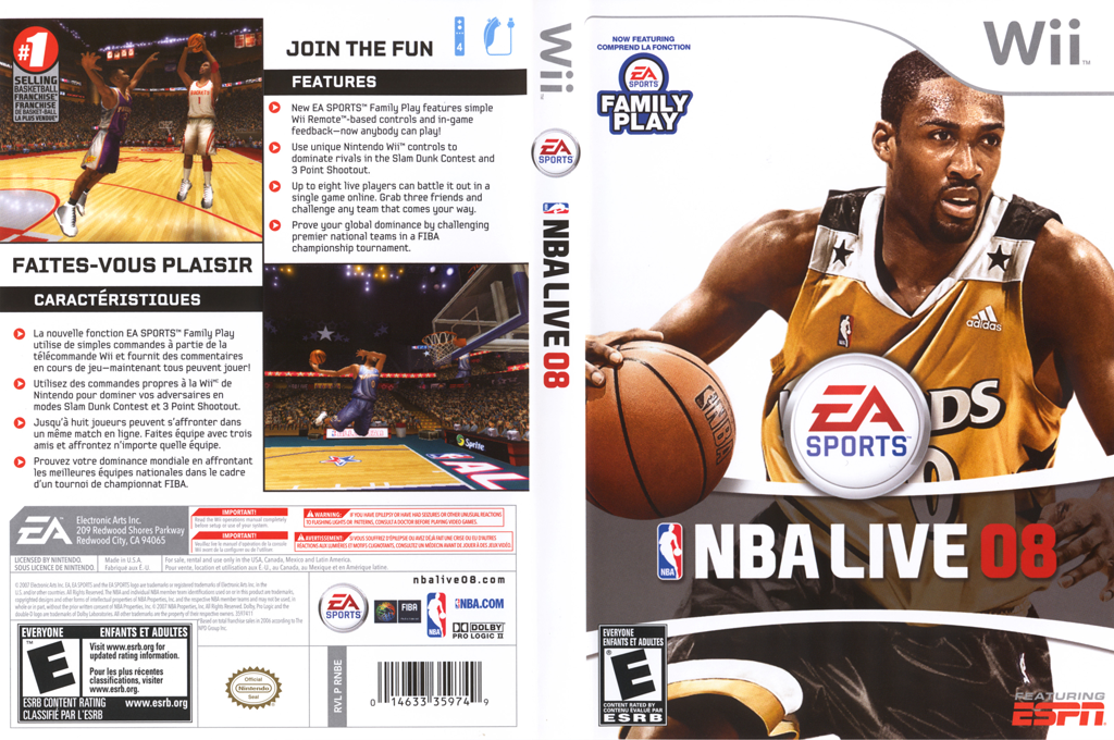 Nba Live 08 — box-texture (US)