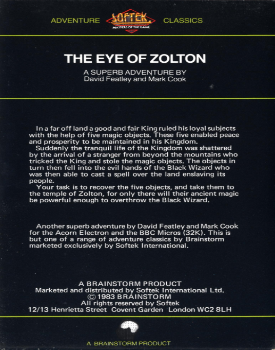 The Eye Of Zolton — box-2D-back (EU)