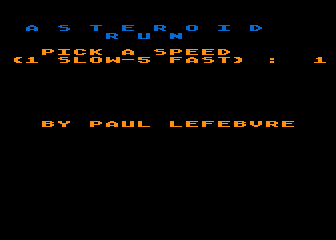 Asteroid Run — sstitle (WOR)