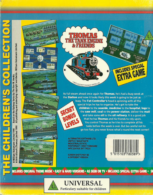 Thomas the Tank Engine — box-2D-back (EU)