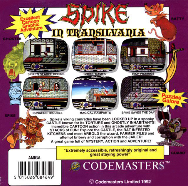 Spike in Transylvania — box-2D-back (CUS)