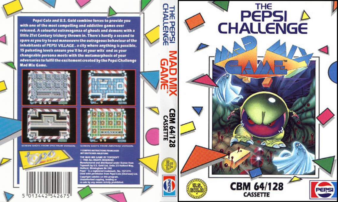 Mad Mix Game - The Pepsi Challenge — box-texture (EU)