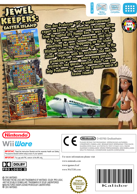 Gardiens Du Joyau - L'ile De Pâques, Les — box-2D-back (EU)