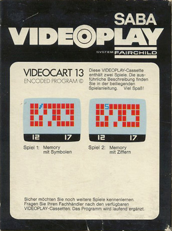 Videocart-15 - Memory Match — box-2D-back (DE)