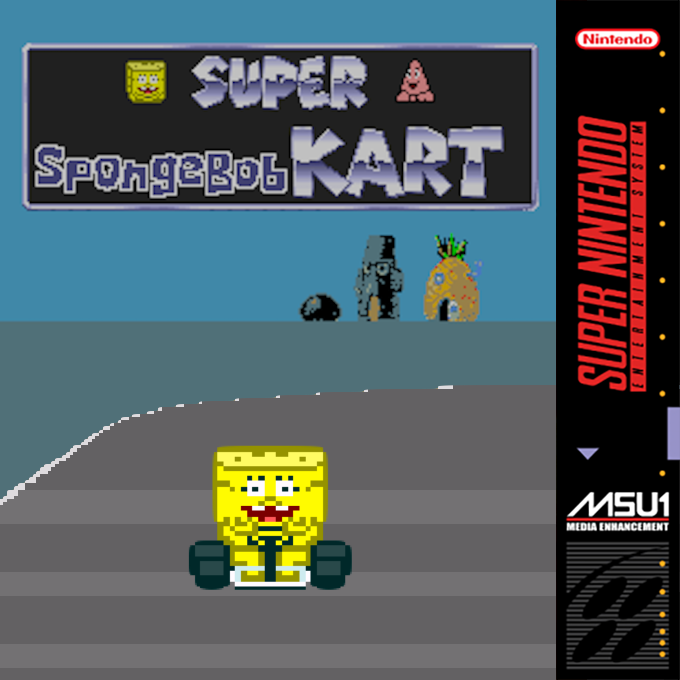 Super Spongebob Kart box art