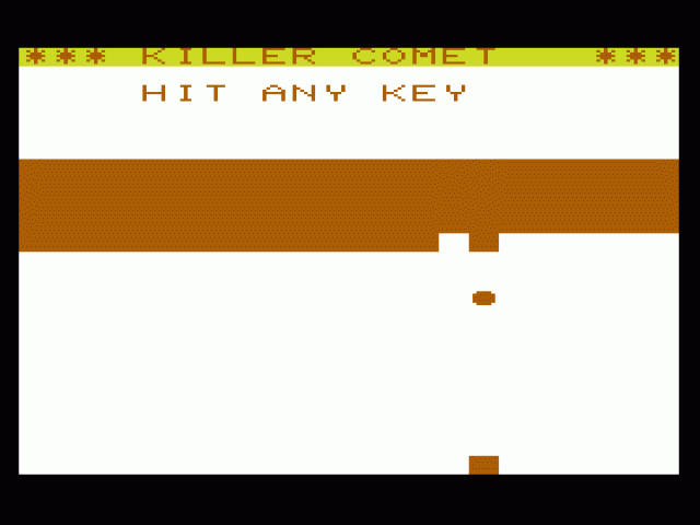 Killer Comet — ss (WOR)