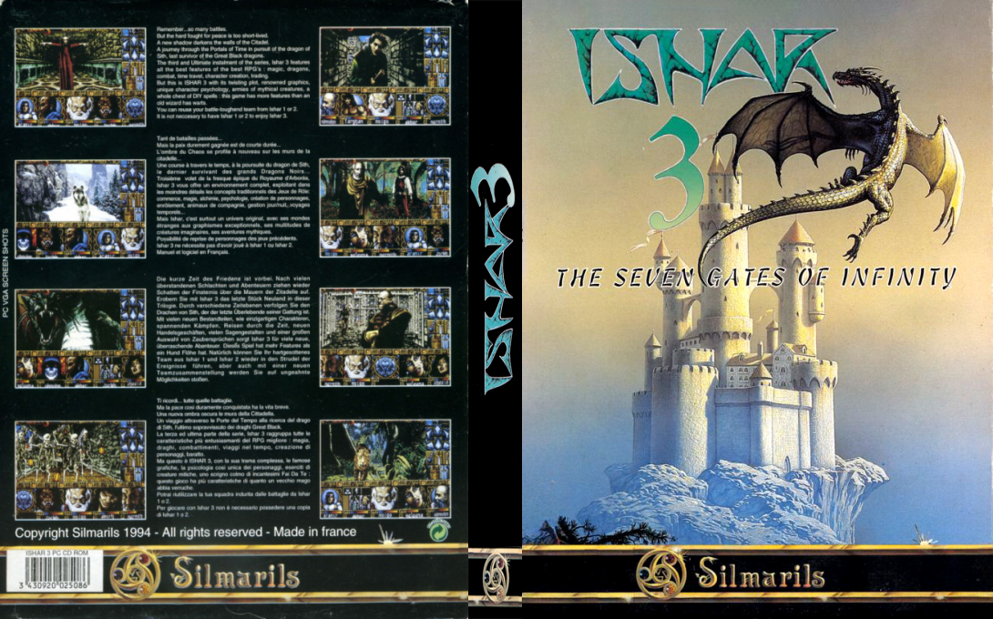Ishar 3 - The Seven Gates Of Infinity — box-texture (EU)