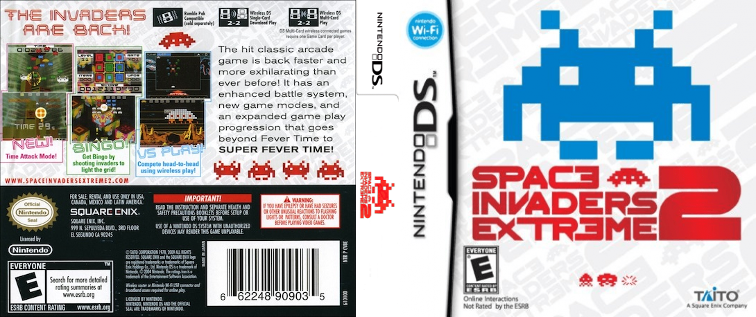 Space Invaders Extreme 2 — box-texture (US)