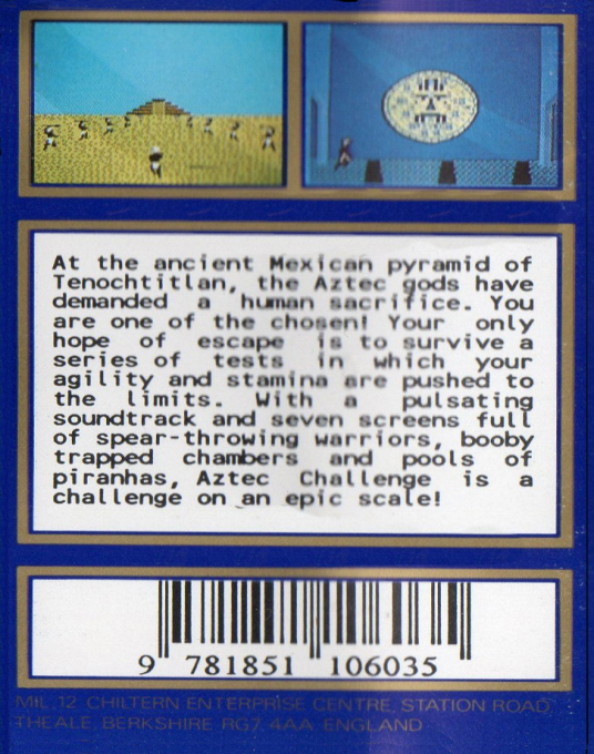 Aztec Challenge — box-2D-back (UK)
