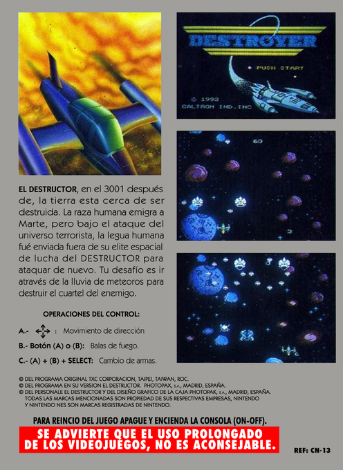 Destructor, El — box-2D-back (SP)