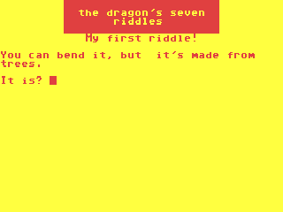 Dragon's Seven Riddles, The — ss (WOR)