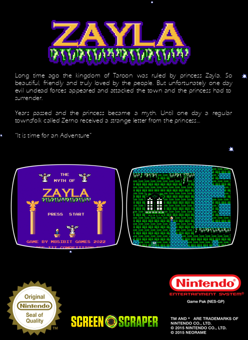 Myth of Zayla, The — box-2D-back (SS)