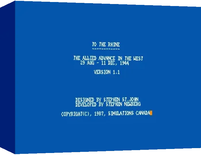To the Rhine - The Allied Advance in the West — box-3D (WOR)