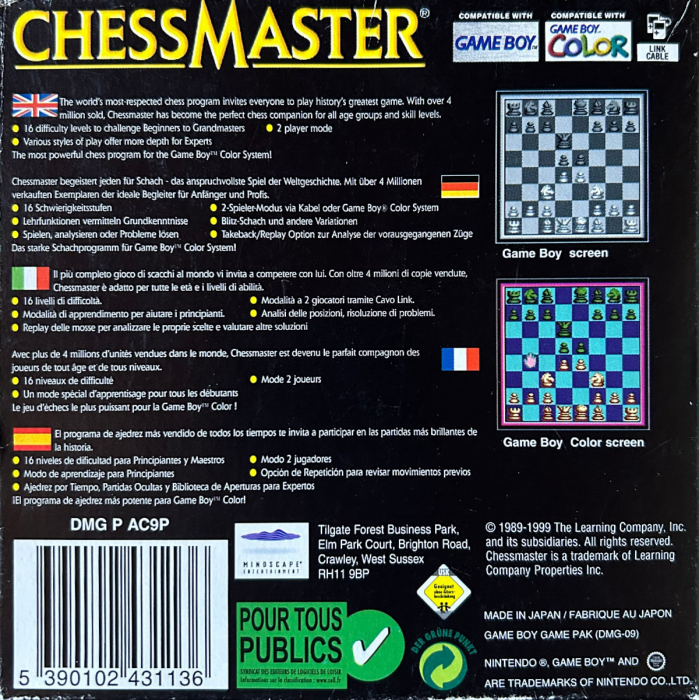 Chessmaster — box-2D-back (EU)
