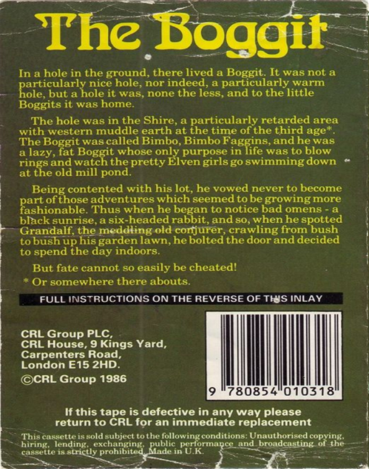 Boggit, The — box-2D-back (EU)