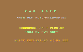 Car Race — sstitle (DE)