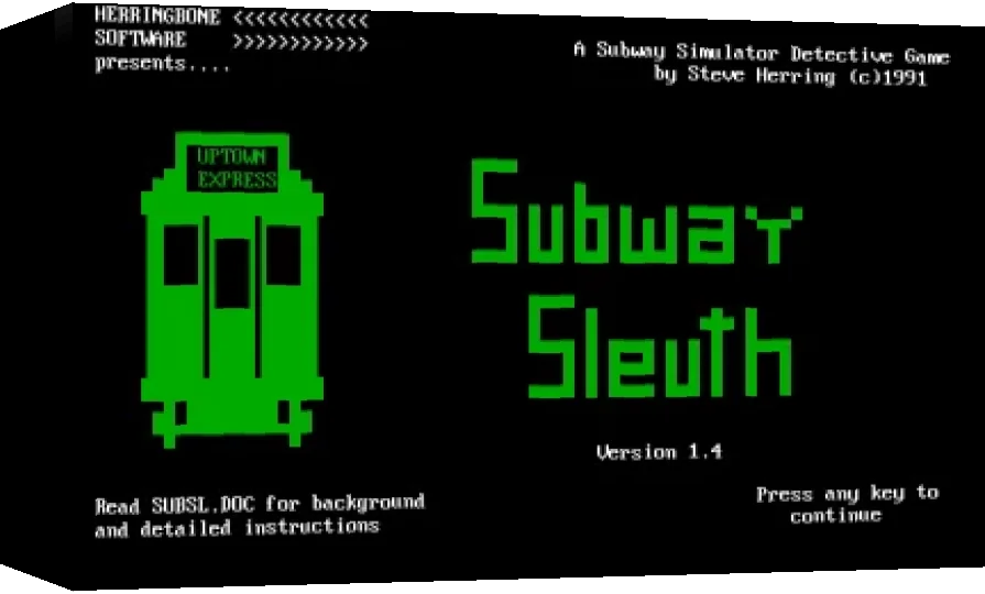 Subway Slueth — box-3D (WOR)