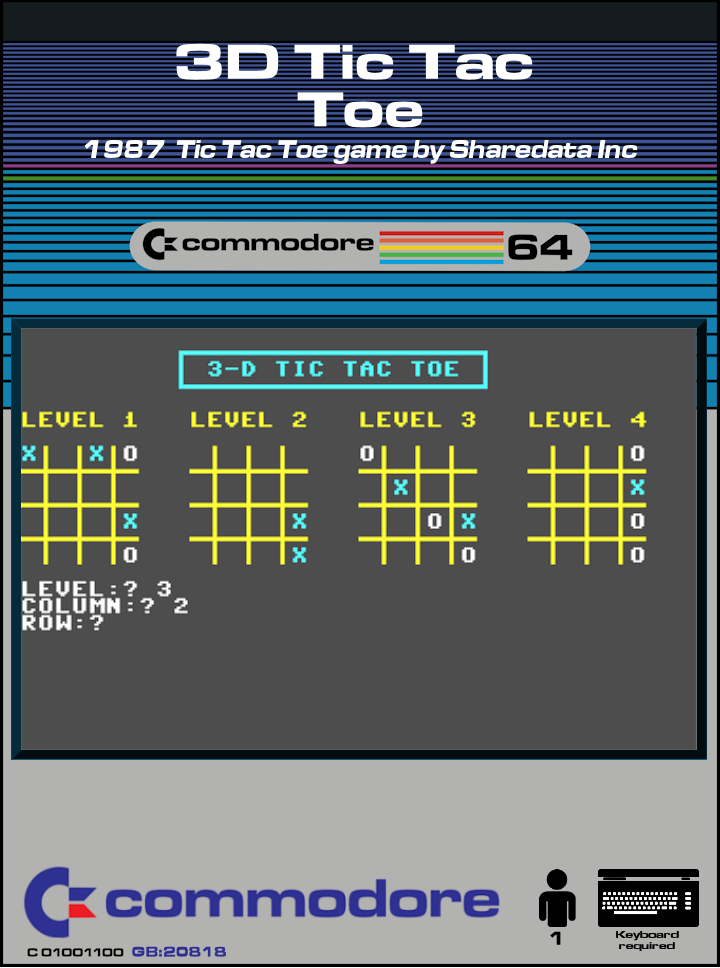 3D Tic Tac Toe box art
