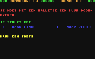 Bounce Out — sstitle (NL)