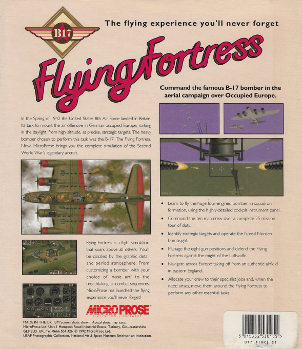 B-17 Flying Fortress — box-2D-back (EU)