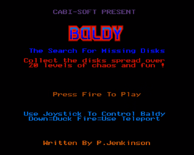 Baldy - The Search For Missing Disks — sstitle (WOR)