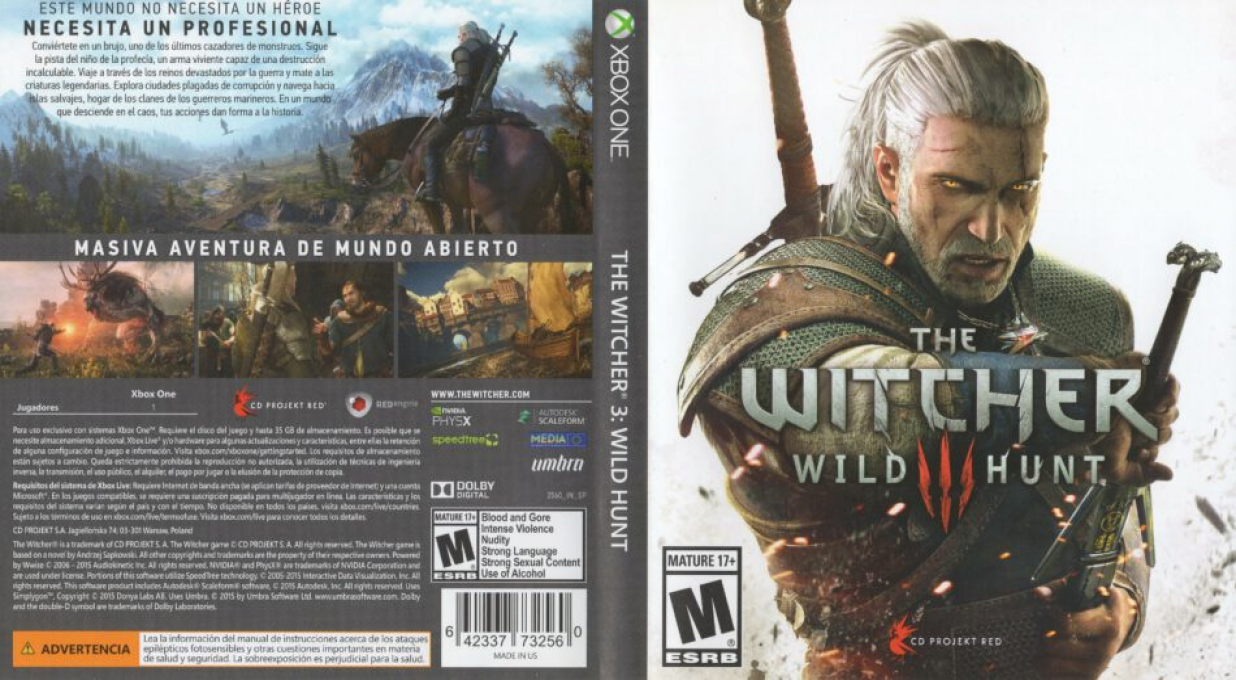 The Witcher 3: Wild Hunt — box-texture (US)