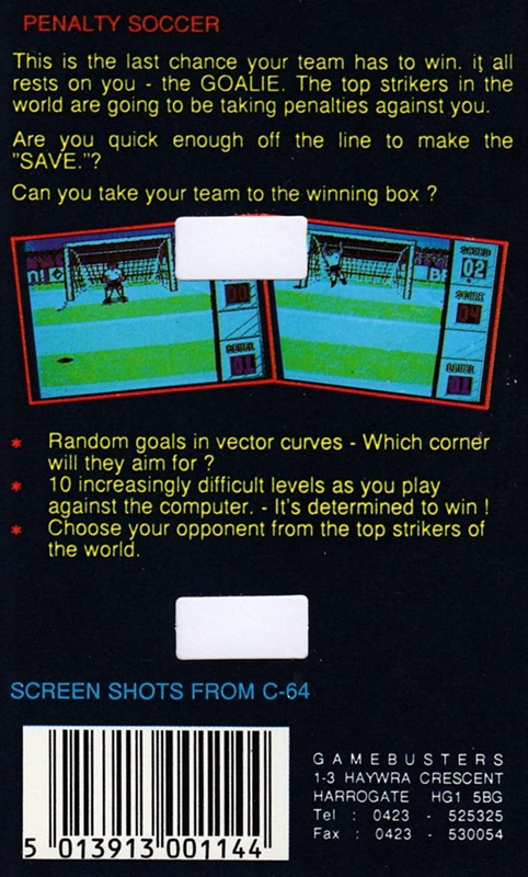 Penalty Soccer — box-2D-back (EU)