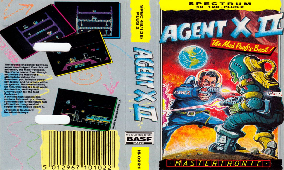 Agent X 2 - The Mad Prof's Back! — box-texture (EU)