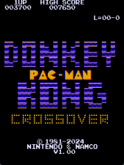 Donkey Kong Pac-Man Crossover — sstitle (WOR)