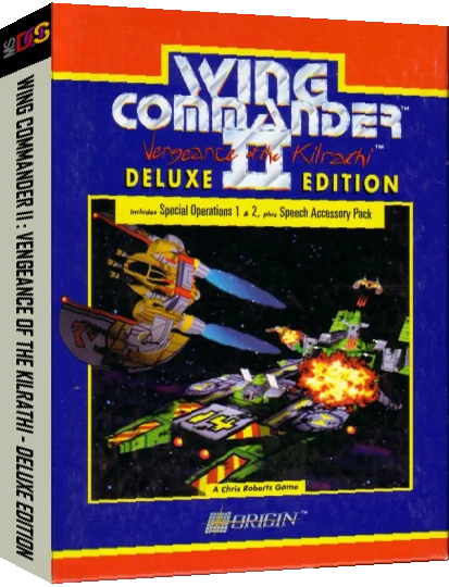 Wing Commander 2 - Vengeance of the Kilrathi - Deluxe Edition — box-3D (US)
