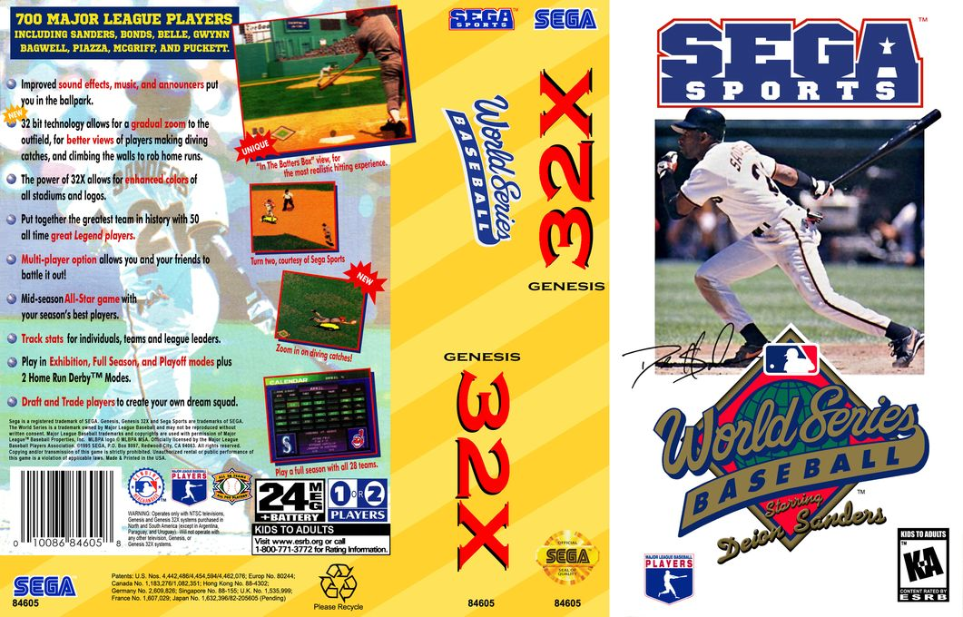 World Series Baseball Starring Deion Sanders — box-texture (US)