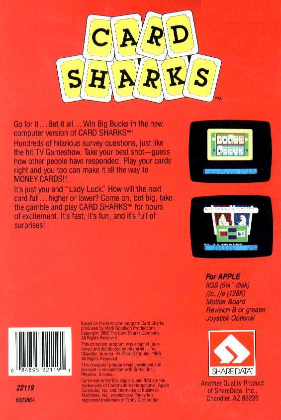 Card Sharks — box-2D-back (US)
