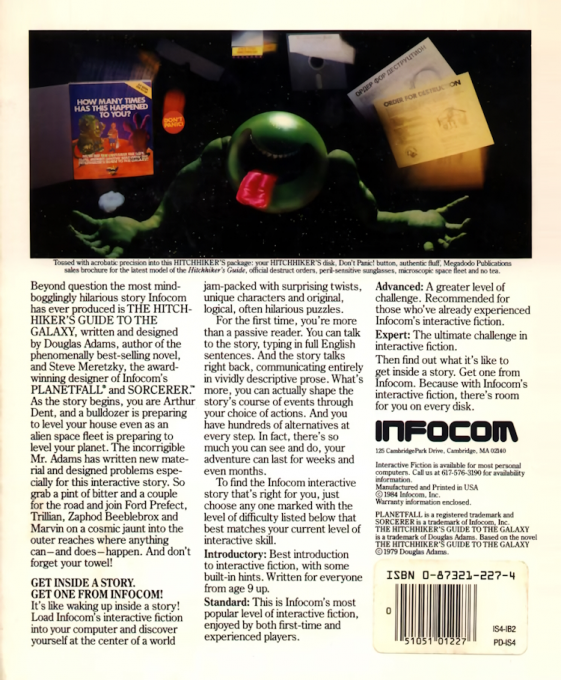 Hitchhiker's Guide To The Galaxy, The — box-2D-back (US)