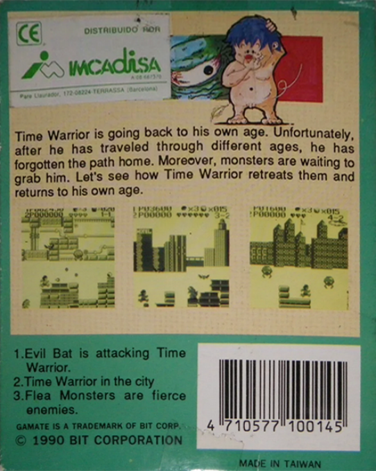 Time Warrior — box-2D-back (WOR)