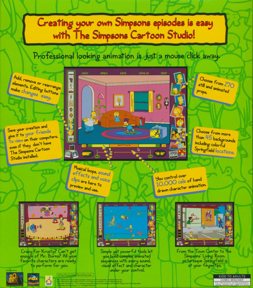 The Simpsons Cartoon Studio — box-2D-back (WOR)