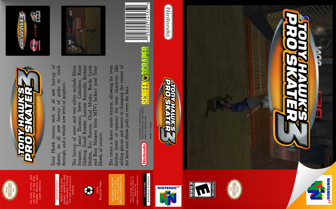Tony Hawk's Pro Skater 3 — box-texture (SS)