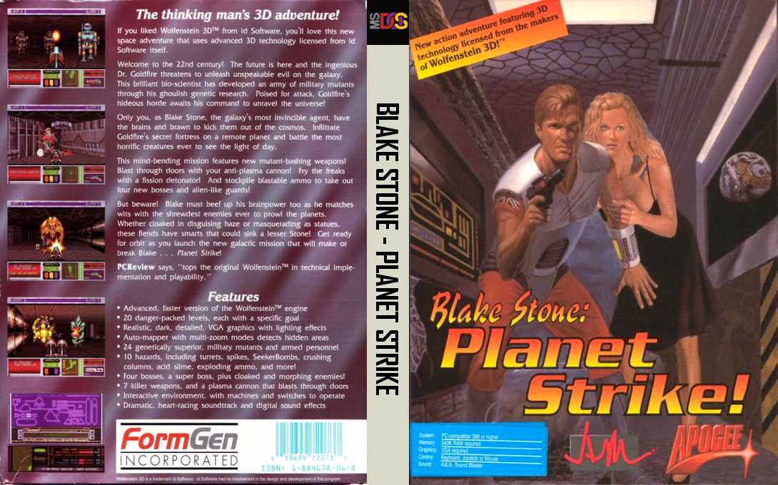 Blake Stone - Planet Strike — box-texture (US)
