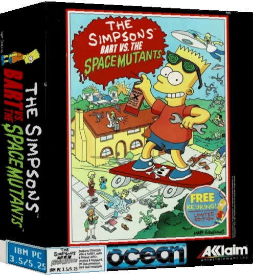 Simpsons - Bart Vs. The Space Mutants, The — box-3D (EU)