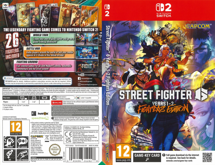 Street Fighter 6 - Years 1-2 Fighters Edition — box-texture (EU)