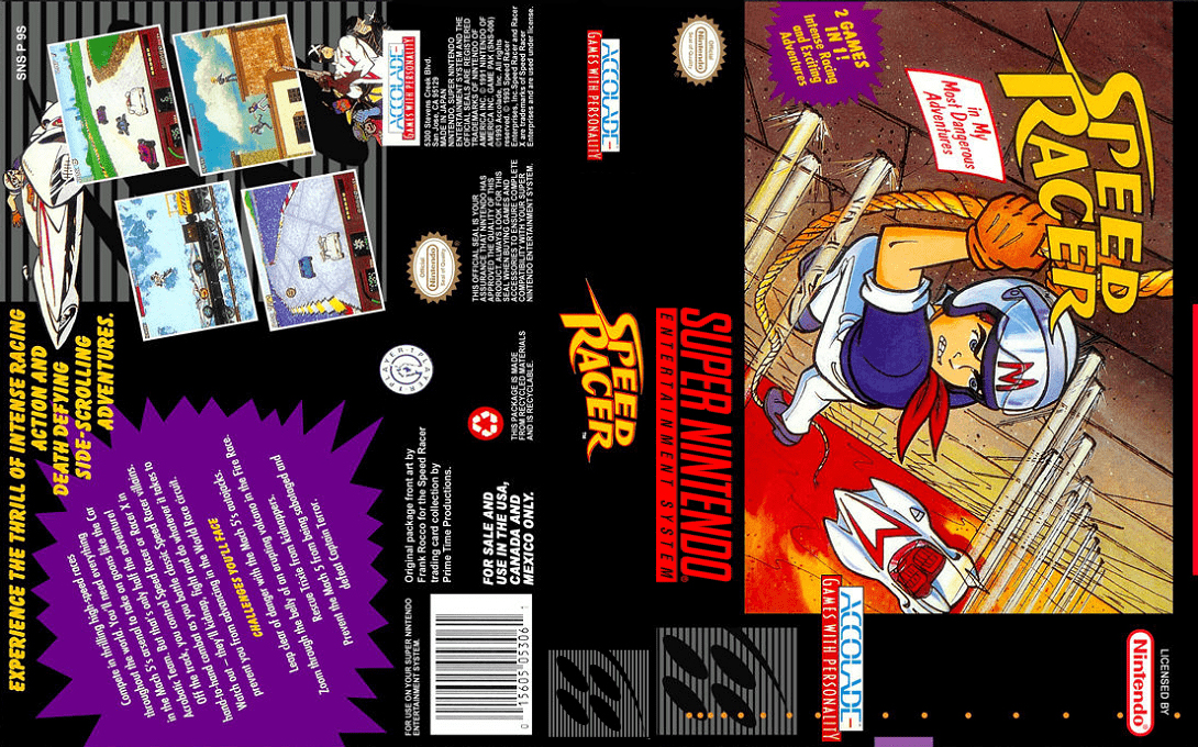 Speed Racer In My Most Dangerous Adventures — box-texture (US)