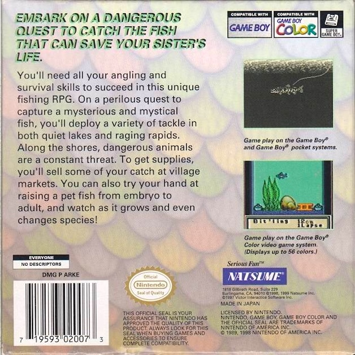 Legend of the River King GB — box-2D-back (US)