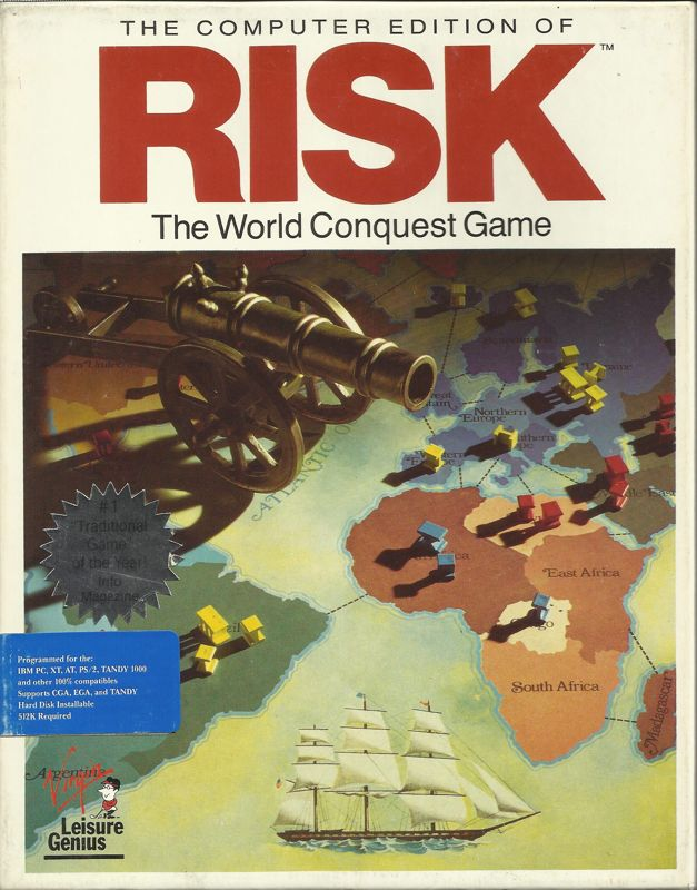 Computer Edition Of Risk - World Conquest Game, The box art